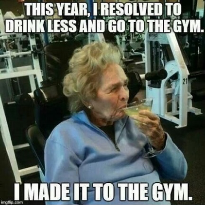 Goede voornemens in de gym