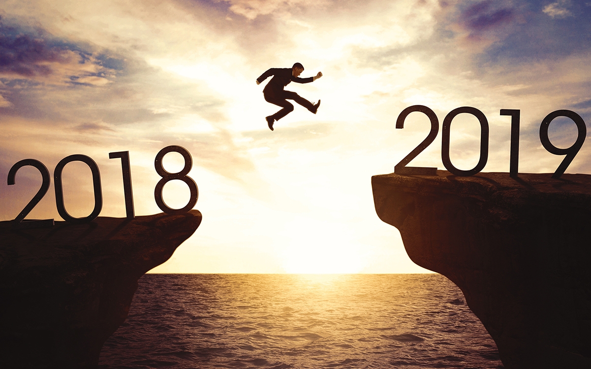 Nu al genoeg van je goede voornemens? Pak het anders aan Sprong van 2018 naar 2019