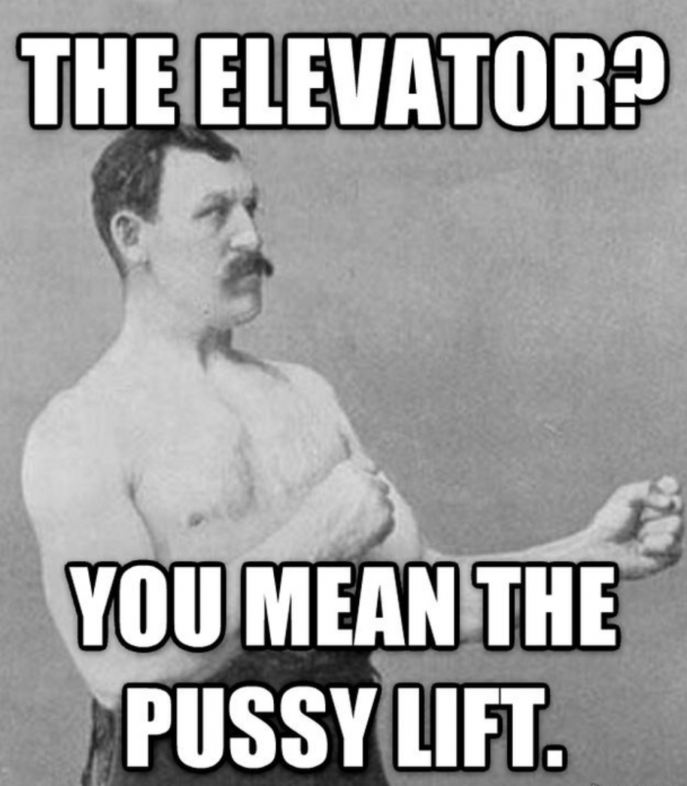 No elevators